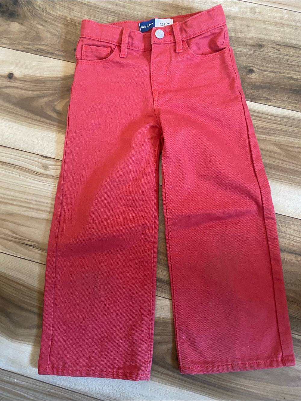 Old Navy Girls Bright Red Flare Jeans